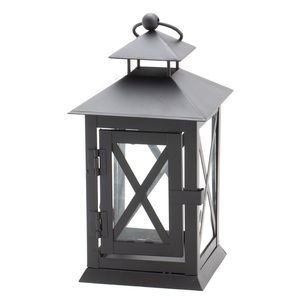 Black metal lanterns -Set of 6